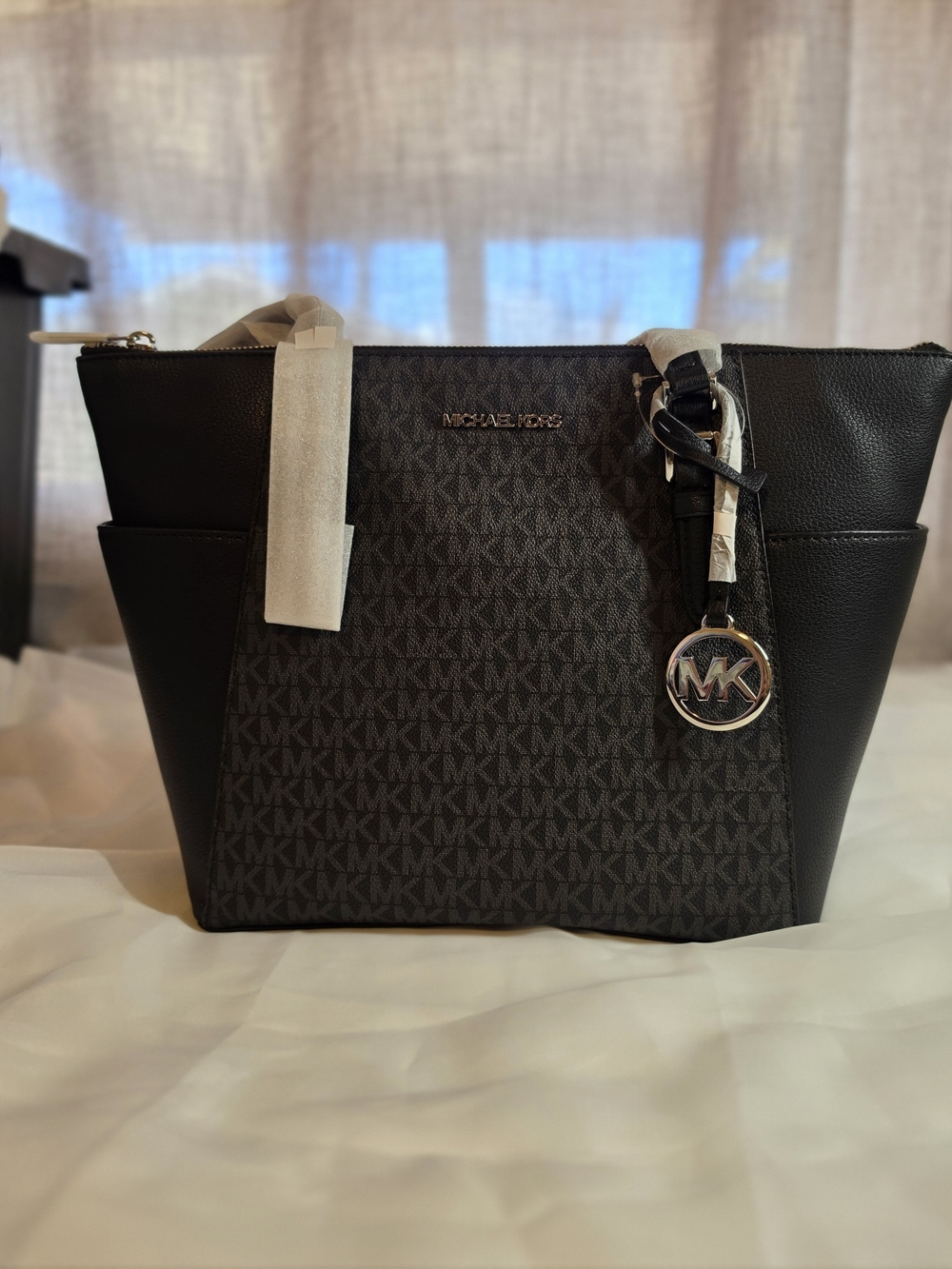 Michael Kors Black Signature Tote Bag